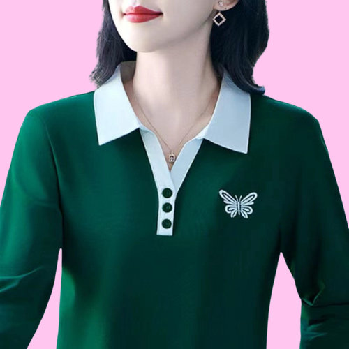 polo衫时尚减龄显瘦休闲上衣女