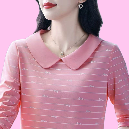春秋季中年妈妈上衣减龄打底衫