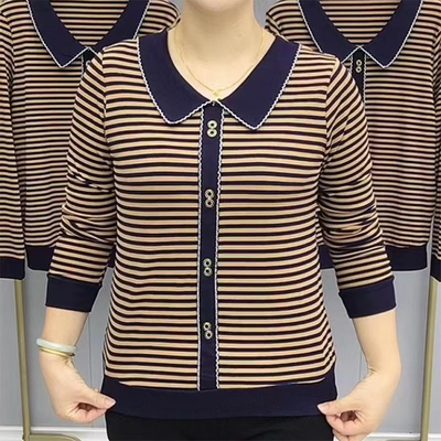 巧茜子长袖宽松中老年妈妈