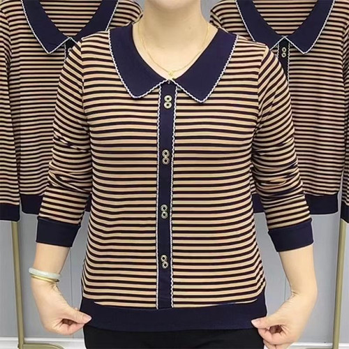 巧茜子长袖宽松中老年妈妈