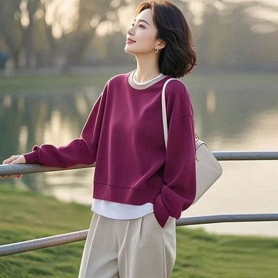 显瘦上衣中年妈妈洋气打底衫