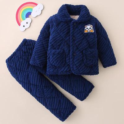 儿童珊瑚绒加厚冬款家居服套装