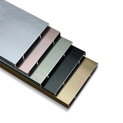 黑色玫瑰金不锈钢踢脚线木地板不