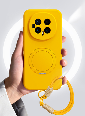 适用荣耀Magic8手机壳HonorMagic7Pro新款保护套带支架majic6硅胶5proAir带挂绳华为魔术3至臻版4防摔男女后