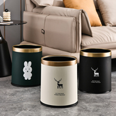 新款 家用垃圾桶客厅酒店厨房卫生间厕所高颜值轻奢高档大号大容量