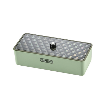 方型双层沥水台置式带盖筷子盒