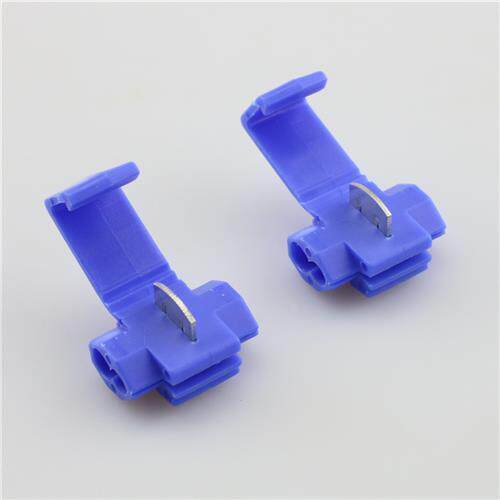 快速免破线接线端子红色接头电线连接器分线器卡软线接线夹100只