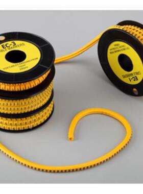 出口型EC-3号码管电线标志管线缆标志套管号码管数字管 6㎡~16㎡