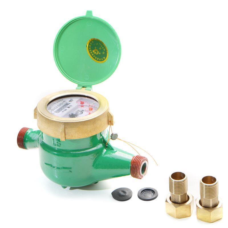 贵州都匀水表 国标4分家用冷水 全铜接头表盖6分 DN15/20/25