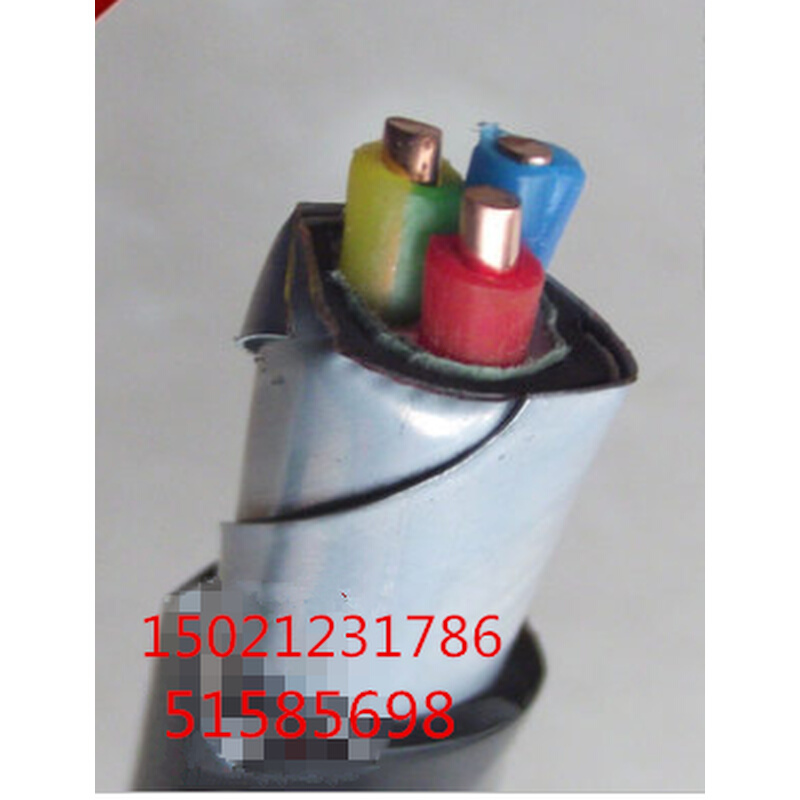 。上海起帆5芯铠装电缆YJV22 4*2.5+1*1.5平方铜芯铠装埋地电缆VV