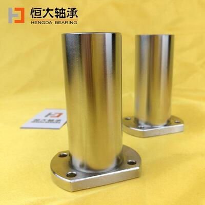 电镀双切边加长型椭圆法兰直线轴承光轴滑动LMH10LUULMH16LUU防锈