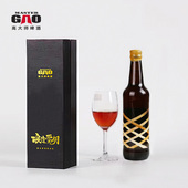 买一赠一高大师精酿啤酒酿造贾湖麦芽度22.2P单瓶精装 礼盒500ml