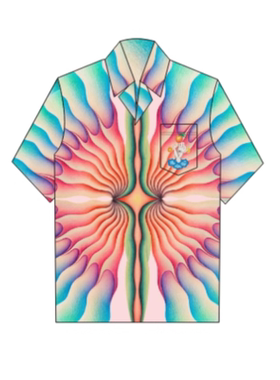 casablanca 26 魔术手  印花 宫廷西西里风男女同款 丝绸长袖衬衫