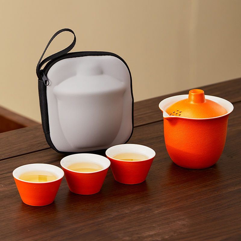 旅行茶具便携式快客杯个人专用外出携带包户外露营套装功夫一人饮