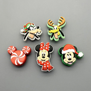 名依乐选洞洞鞋配饰可爱卡通迪士尼米妮米奇高飞创意鞋花鞋扣装饰