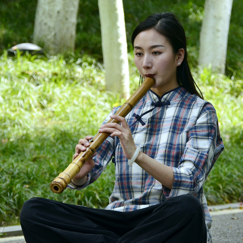 玉屏箫笛 台桂南箫专业演奏舞台高密度箫乐器 曹俊亲制通口大头箫 乐器/吉他/钢琴/配件 箫 原图主图