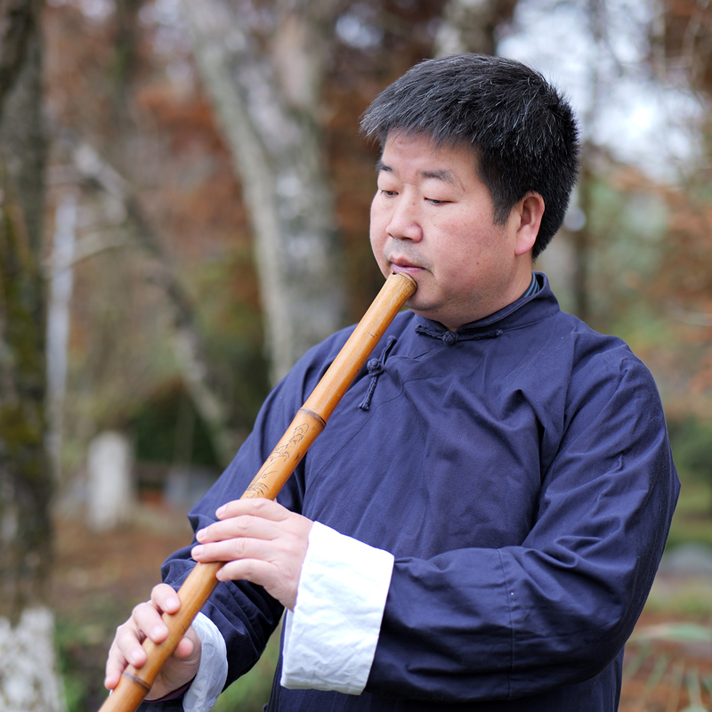 玉屏箫笛 桂竹洞箫专业演奏萧 曹俊制老桂竹高密度兰花款箫乐器