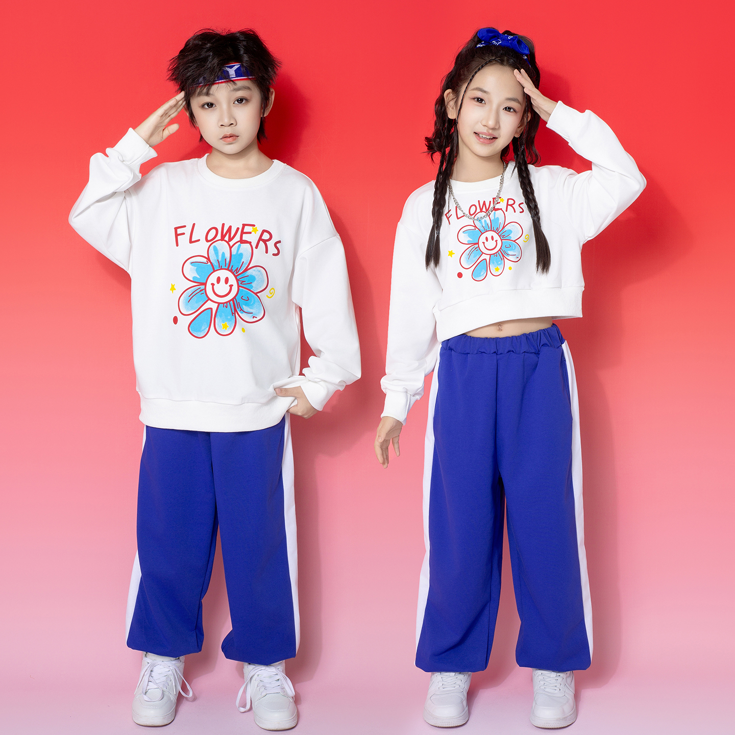 儿童啦啦队演出服幼儿园班服合唱服表演服小学生运动会开幕式服装