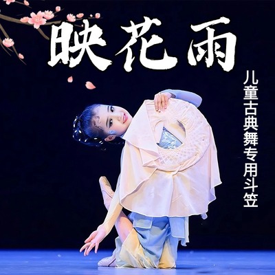 桃李杯映花雨同款儿童斗笠道具