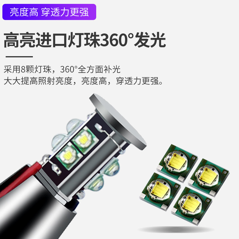 适用于宝马1系08-13 E82/E87 (128i, 135i)天使眼LED日行灯H8灯泡