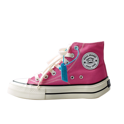 大嘴猴高帮厚底增高爆款帆布鞋女