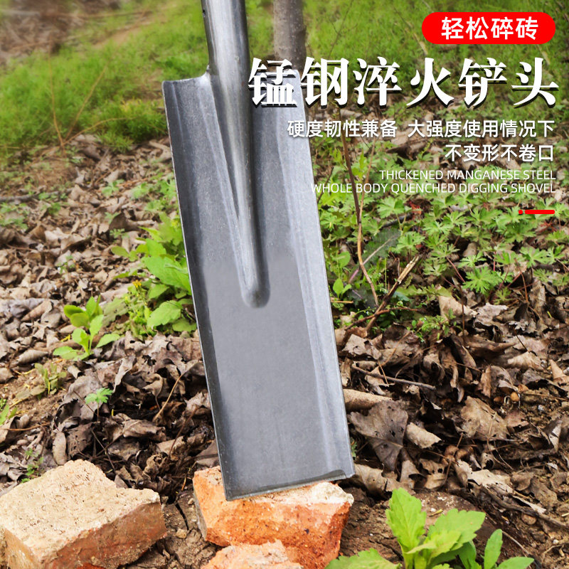 挖树铲铁锹锰钢铲子多功能专用锹挖土铁锨钢锹户外锹铲植树农用铲