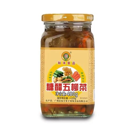 如丰糖醋五柳菜480g增城特产开胃菜渍菜炸蛋甜酸可口什锦菜下饭