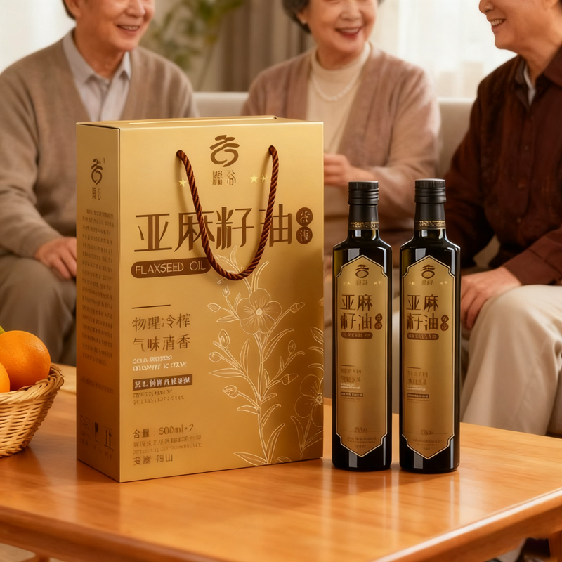 亚麻籽油500ml*2瓶礼盒装