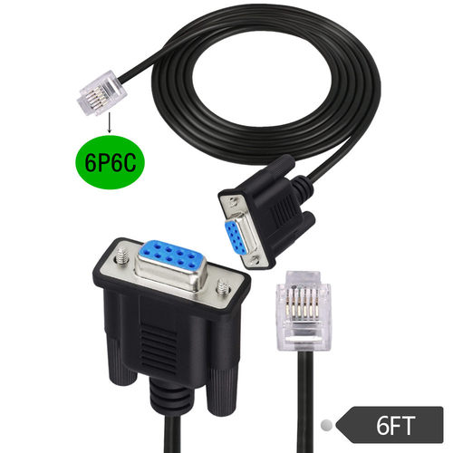 RS232DB9母头转RJ11RJ126P6C串行