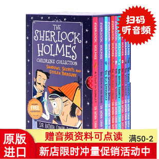 The SHERLOCK HOLMES 英文原版 神探夏洛克 故事书10册套装 学生课外阅读提升桥梁书章节书 柯南道尔 福尔摩斯探案全集进口经典