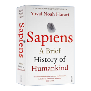 History 人类简史 Sapiens Brief 英文版 书籍 英文原版 智人之上 时间简史 今日简史 Humankind 进口英语原版 未来简史