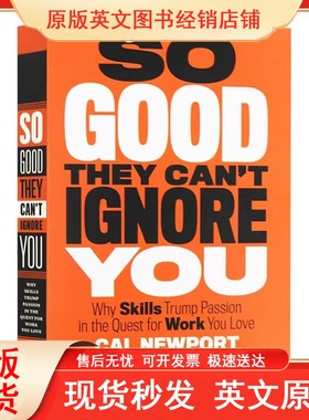 优秀到让人无法忽视 英文原版小说 So Good They Can't Ignore You 英文版 进口英语书籍