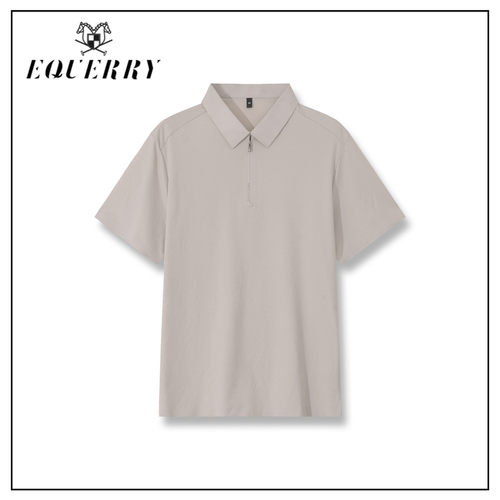 【艾薇专属】EQ男装春夏季半拉链翻领休闲POLO衫T恤-T709