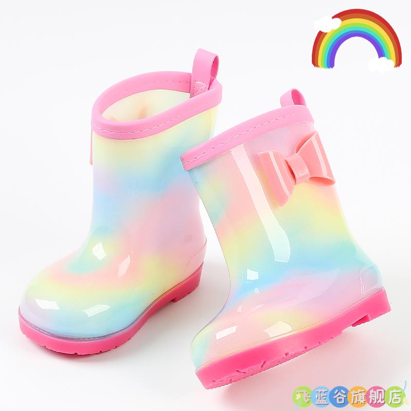 宝宝雨鞋女款儿童防滑雨靴雨衣套装男童可爱幼儿园女童小童防水鞋图片