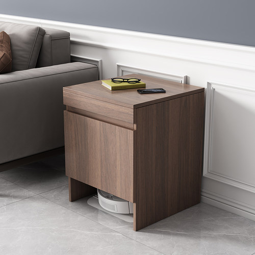 实木扫地机器人柜子可换水储物柜