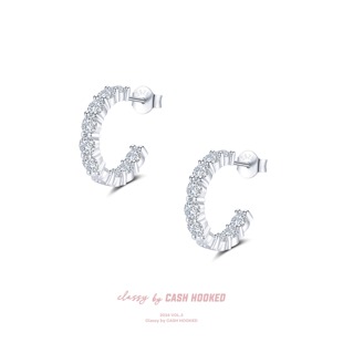 ClassybyCH 银饰 缪斯系列 星芒光圈耳钉 轻奢生日礼物送女友