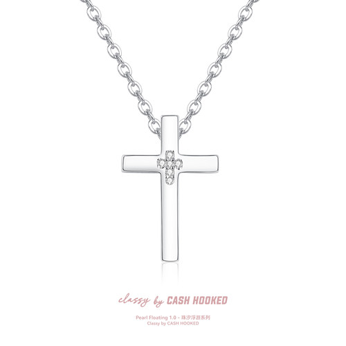ClassybyCH 银饰 珠汐浮游系列 初序·PrimaOrdre 十字架吊坠