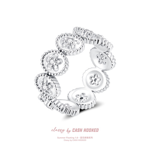ClassybyCH 银饰 夏花阑珊系列 烁影·SolEclat 戒指 轻奢送礼