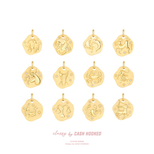 ClassybyCH 银饰 十二星座系列 天堂之星金色吊坠 轻奢生日礼物送