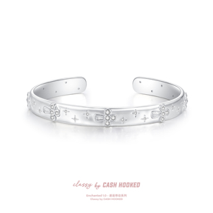 ClassybyCH 银饰 邂逅悸动系列 薄暮星环手镯 轻奢生日送礼