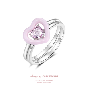 ClassybyCH 银饰 花间捕梦系列 仲夏涟漪爱心戒指 轻奢生日送礼