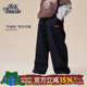 潮酷长裤 Itssmile童装 儿童宽松直筒裤 子男孩新款 男童牛仔裤 春秋款