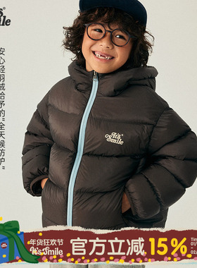 Itssmile童装儿童羽绒服90白鸭绒男女童复古加厚外套保暖蓬松冬装