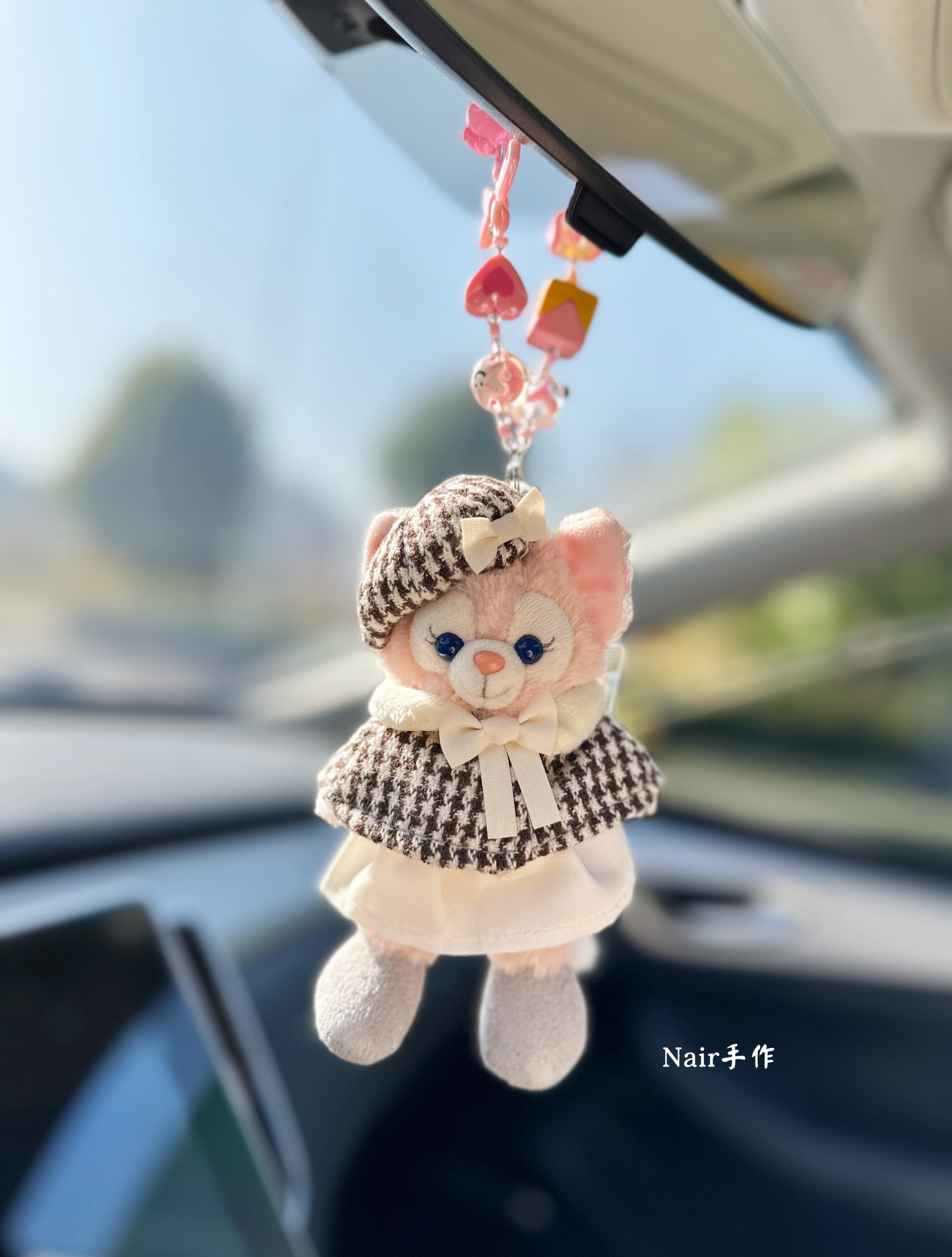 迪士尼汽车挂件侦探睡衣贝儿星黛露饼饼后视镜吊坠装饰车内饰品