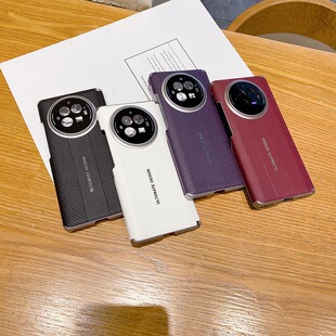 适用于vivoXFold3Pro双中轴保护铰链折叠屏新款手机壳xfold3高端奢华时尚素皮全包防摔保护套男女款简约商务