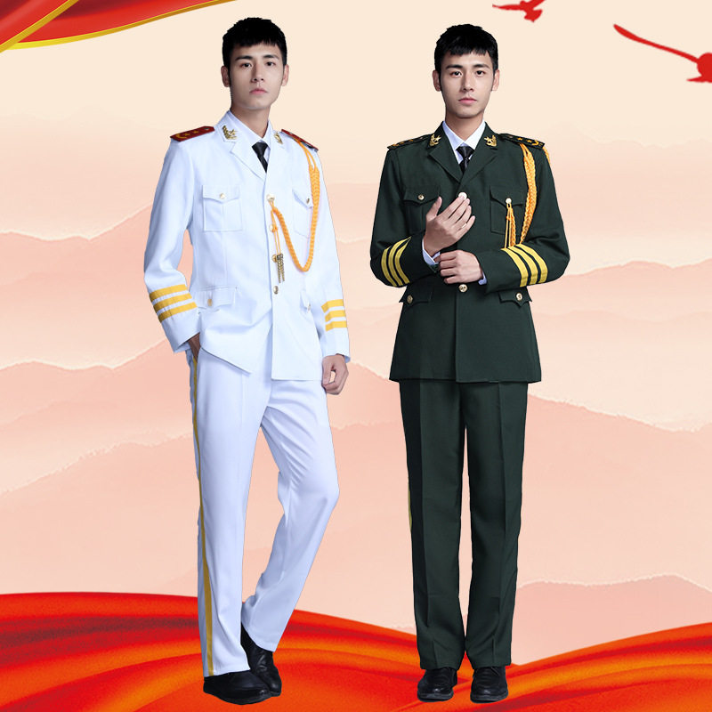 班仪仗队服装大中学生升旗仪式礼服学校护卫队护旗手套装