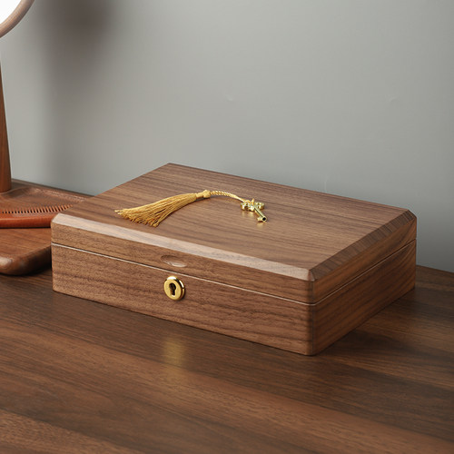 北美黑胡桃木首饰盒手表收纳盒