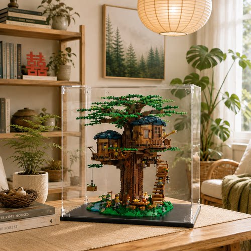 乐高树屋盒透明防尘展