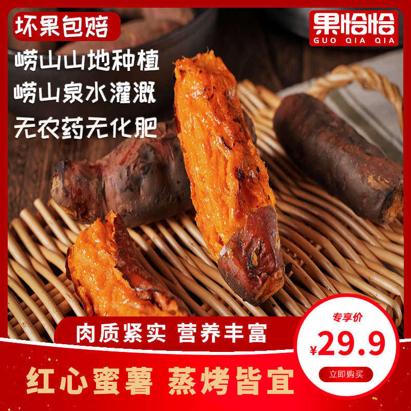 山东崂山红薯新鲜番薯蜜薯农产品糖心香甜板栗烟薯25地瓜5斤包邮