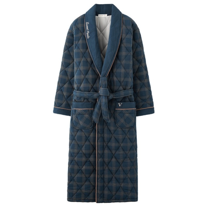 冬季洗完澡穿的浴袍男款加厚浴袍